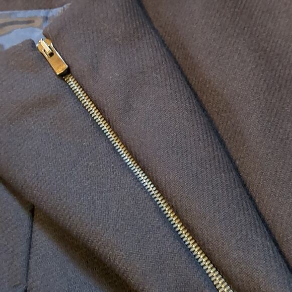 Goop G Label WOMEN'S Anna Boiled WoolBlack Pleated Miniskirt Size 12 - Picture 8 of 8